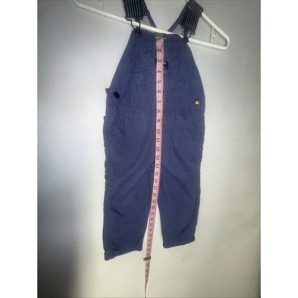 Vintage Oshkosh B'gosh Vestbak Boys Blue‎ Overalls Waving Walrus 2T